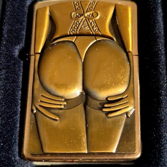 Sharp Sexy Brass ArmorSexy Thong Zippo Lighter